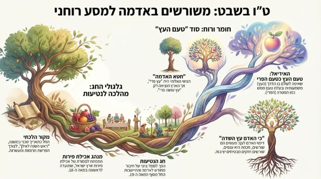 אינפוגרפיקה של לימוד טו בשבט